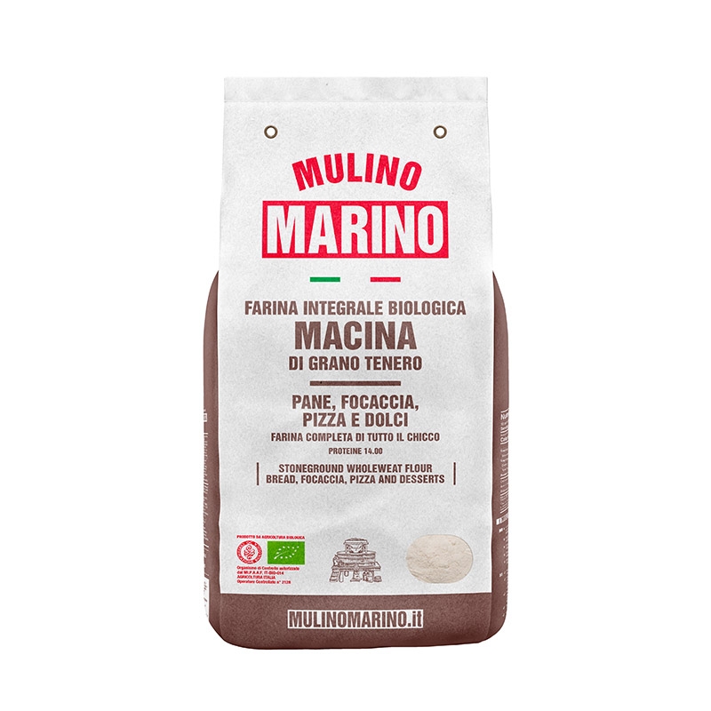 Macinato intero BIO di grano tenero tipo macina - Mulino Marino