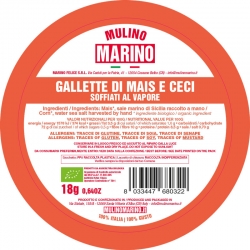 GALLETTE BIO DI MAIS E CECI 18 GR.